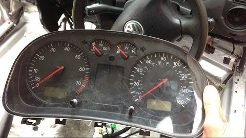 VW Golf Mk4 - how to remove speedo instrument cluster video