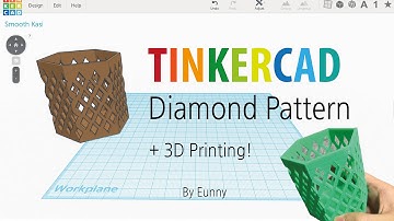 9) Make a Diamond Pattern with Tinkercad +3D printing