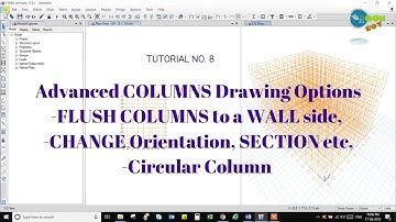 New ETABS 17 TUTORIAL-08 | Advanced Column Draw, Flush to wall, Orientation | Shaik Qamaruddin