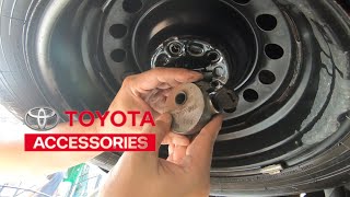 How to remove spare tire of toyota innova