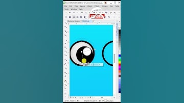 Emoji design in CorelDRAW #coreldrawx7 #short #logodesign