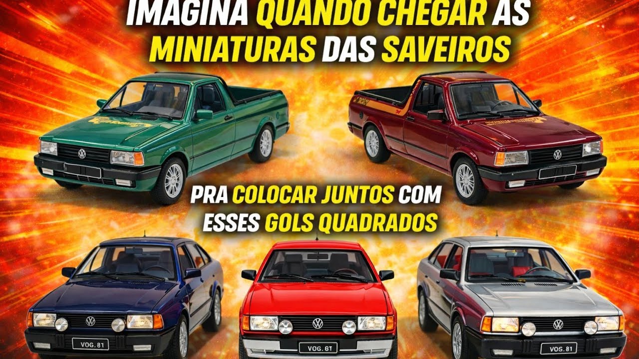 MINIATURAS NACIONAIS GOL GTI E GTS 1/24 DA CALIFÓRNIA TOYS (em detalhes ) 