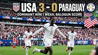 USA VS PARAGUAY ( 3 : 0 ) | FULL MATCH HIGHLIGHTS 🔥💯