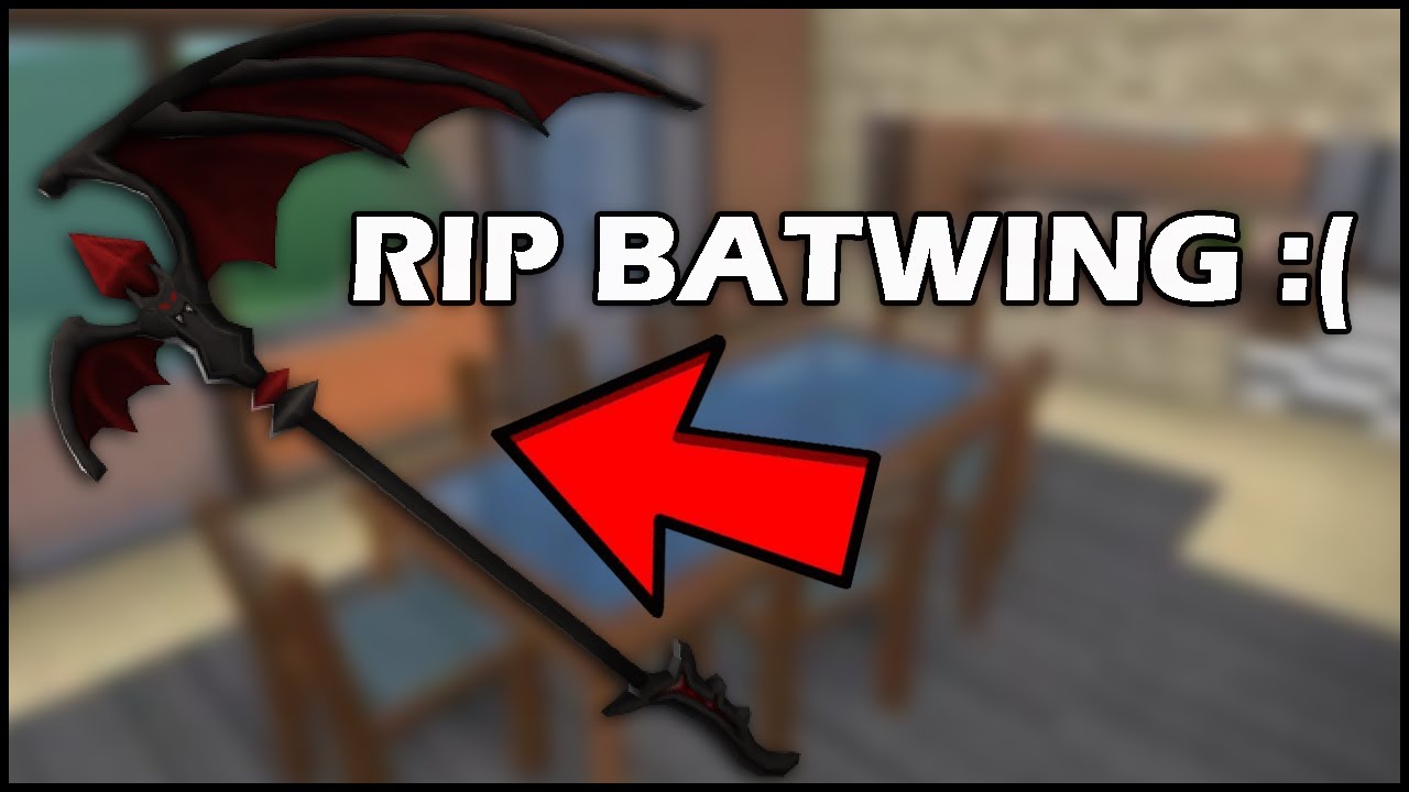 Selling Batwing for 350-400 Robux!! (ngf,making proofs) #mm2