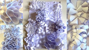 PAPER MANIPULATION FOR TEXTURE | Folding, Curling, Braiding, Rolling Papers | Didsbury Art Studio