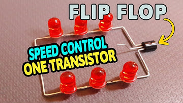 LED Flip Flop With Speed Controller Using one transistor