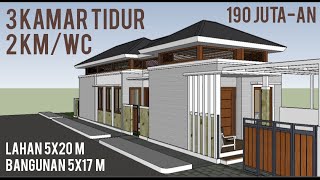 desain rumah 5x20 3 kamar tidur 1 lantai desain rumah 5x20 3 kamar tidur 1 lantai