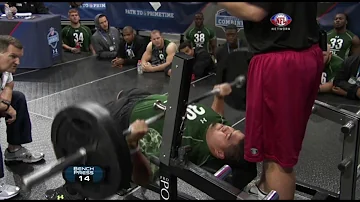 Kdo má nejvyšší maximální bench press v NFL?