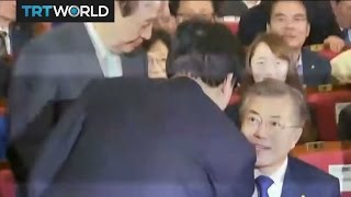 Exit polls project Moon Jae-in winning election. screenshot 4