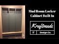 Building a Mud Room Locker Cabinet Built In - Kraftmade