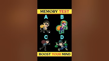Test Your Memory Power : Guess The Correct One ! | Memory Test Puzzles #shorts #difficult #viral