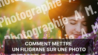 Comment créer un filigrane pour vos photos | SANS Photoshop screenshot 2