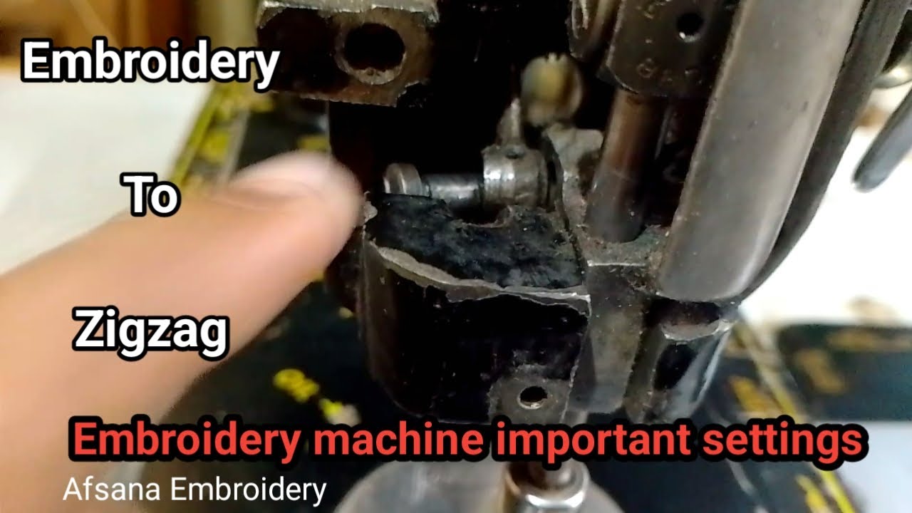 zigzag sewing machine important settings | nomal embroidery machine ...