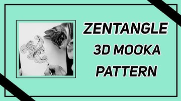 Easy Zentangle  3D Mooka Pattern Pt 4
