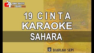 Karaoke Sahara band - 19 Cinta | Karaoke Rock Version