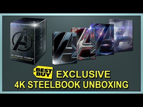 avengers:-4-movie-collection-best-buy-exclusive-4k+2d-blu-ray-steelbook-set-unboxing