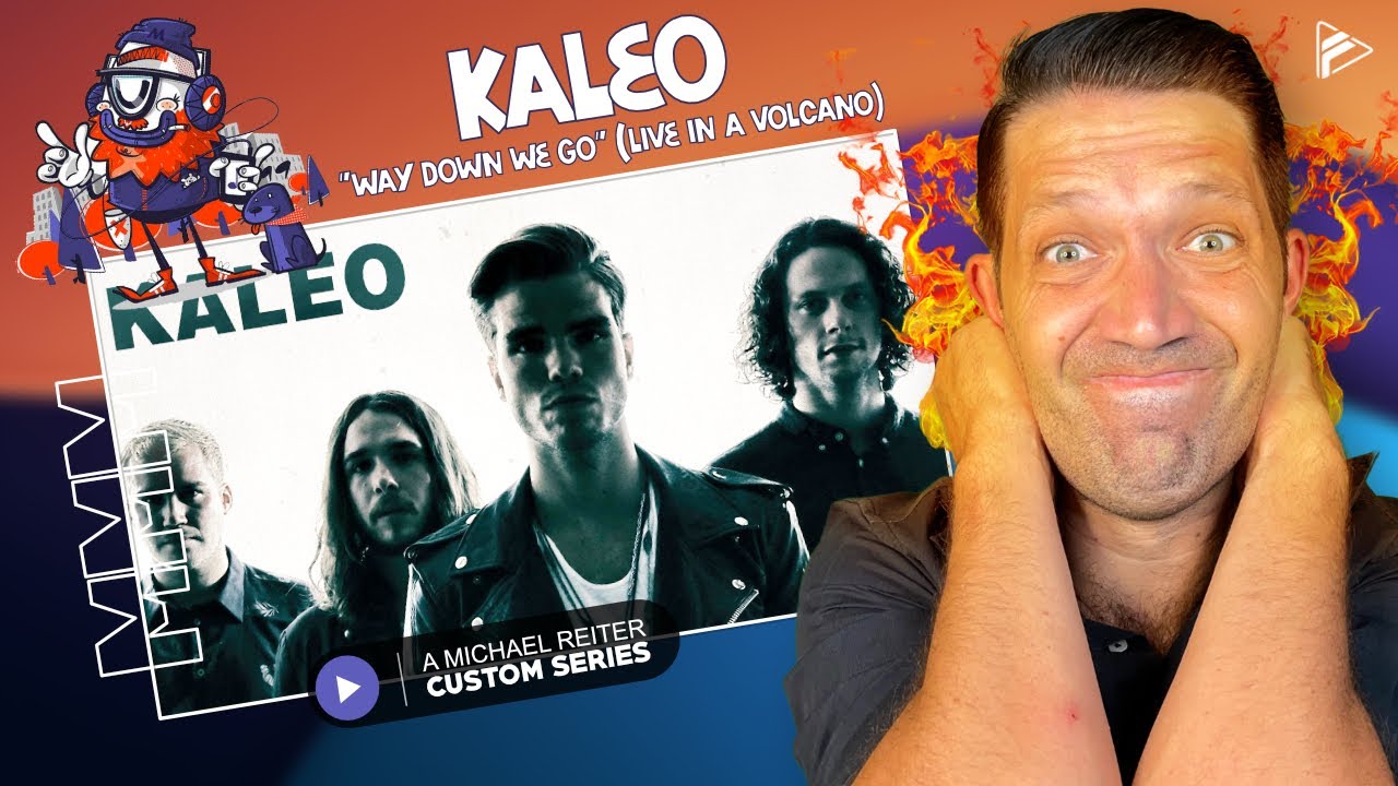 SUCH A GRITTY TRACK!! KALEO "Way Down We Go" (LIVE in a volcano