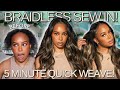 YAKI CLIP INS! BEST METHOD FOR THIN HAIR + NO EDGES OUT QUICK WEAVE METHOD FOR BEGINNERS |CURLSQUEEN