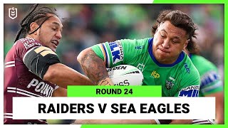 NRL Canberra Raiders v Manly Warringah Sea Eagles | Round 24, 2022 | Full Match Replay