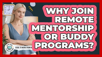 Why Join Remote Mentorship Or Buddy Programs?