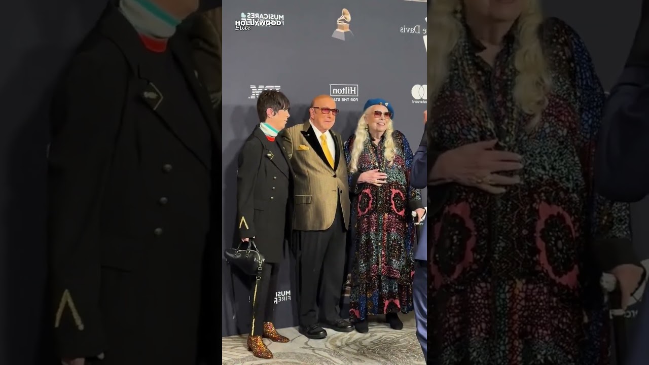 Iconic Trio: Joni Mitchell, Clive Davis, and Diane Warren at the Clive Davis Pre-Grammy Gala 2025