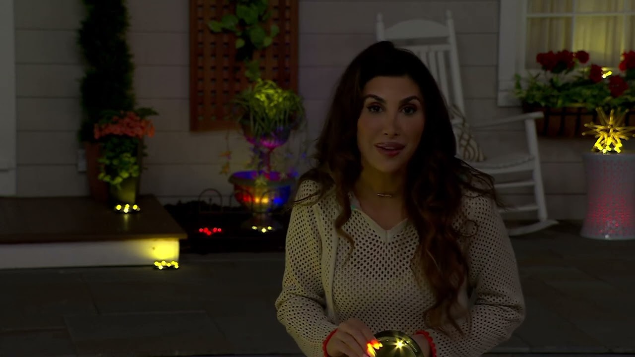 Energizer 8-pc 20-Lumen Solar Disc Lights with Color-on-Demand on QVC