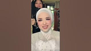 TUTORIAL INDONESIAN BRIDAL  HIJAB  PENGANTIN ROROO MUA CIREBON WA 08970001235 #makeupartis #wedding 