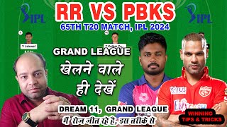 PBKS vs RR Dream11 Analysis I RR vs PBKS Dream11 Prediction I Dream 11 Team of Today Match