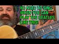Beatles: "Two Of Us" How To Play The Vocals And Chords On The Guitar. Chord Melody Guitar Lesson