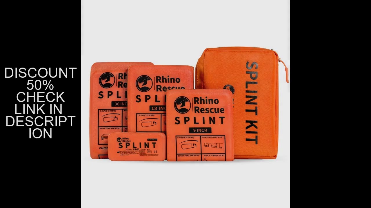 Rhino Rescue Splint Kit Reusable Survival Combat First Aid Medical Tactical Field