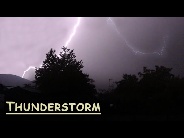 Heavy Thunderstorm Sounds and Real Lightning Video 12 Hours. Sleep, Relax class=