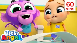 El monito se porta muy mal! | Canciones Infantiles| Para bebes | Moonbug Español | Little Angel