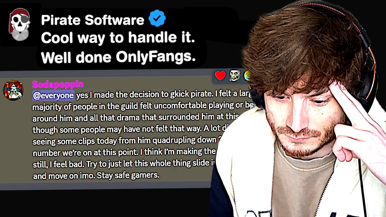 Sodapoppin KICKS PirateSofware From OnlyFangs..
