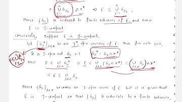 Lecture-18(Definitions of a compact set and Finite Intersection Property; Few examples and results)