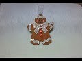 DIY~Make An Adorable Gingerbread Man Ornament To Match The Gingerbread House!