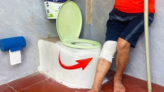 ผู้ผลิตจะล้มละลายถ้าทุกคนรู้เรื่องนี้! DIY ห้องน้ำจากขวดพลาสติกเปล่า + PVC