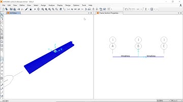 SAP2000 - Gối tựa đàn hồi - Ví dụ 1