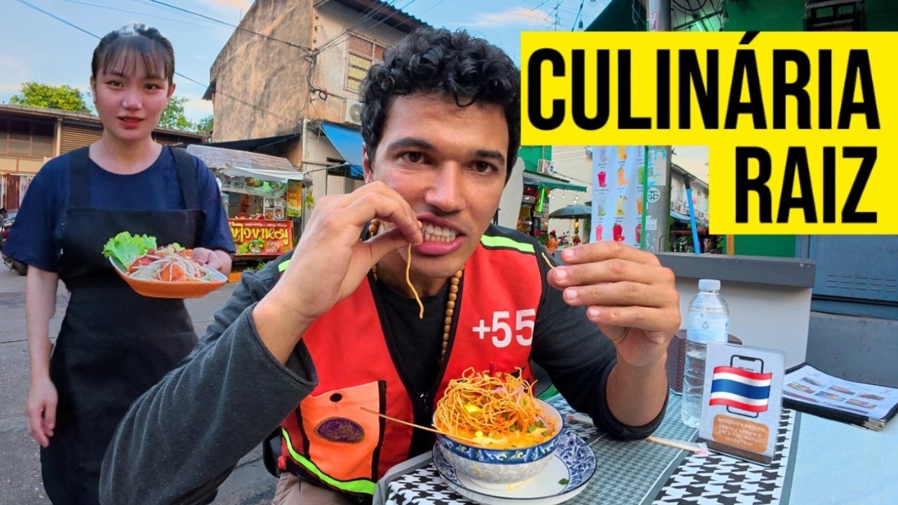 Provando a 3 COMIDAS DE RUA RAIZ na Tailândia - Lugar Barato em Bangkok