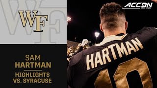 Wake Forest's Sam Hartman Tosses Four Touchdown Passes | Must See Moment