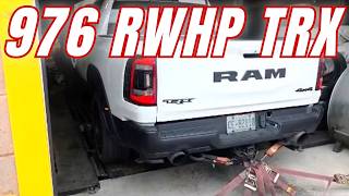 976 RWHP Ram TRX on 19 PSI C16 | 426 Stroker Whipple 3.8 Dyno Pull