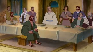 The Last Supper Animated  Jesus Washes Apostles Feet