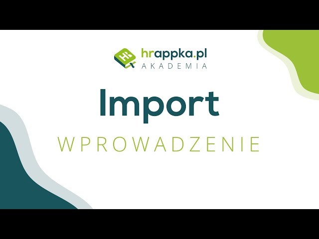 Wstęp import w HRappce