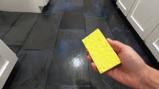 Slate Floor Rejuvenation - Yes, you really can do it!  HD 1080p