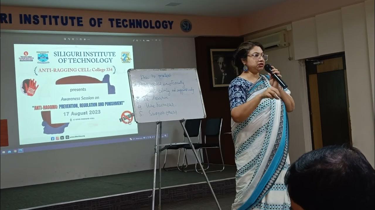 ANTI RAGGING AWARENESS IN SILIGURI INSTITUTE OF TECHNOLOGY. SPECIAL
