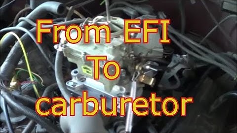 changing from fuel injection to carburetor,  chevy truck 4.3 engine