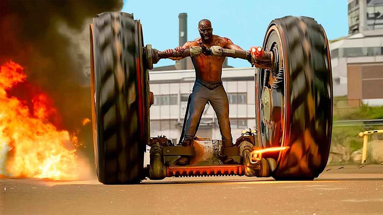 No futuro a humanidade faz guerra por gasolina e conectam seus corpos em carros para as batalhas!