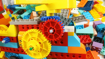 Satisfying DIY Building Blocks Science ASMR Machine Spinning Helicopter