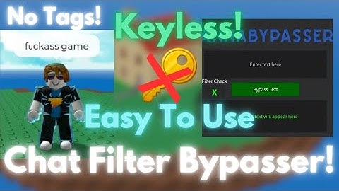 [PATCHED FOR NOW] 🗨 Chat Bypasser Filter Roblox 🔑 Keyless [2025] Pastebin [LINK IN DESCRIPTION]