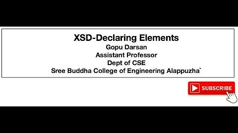 CS368 XSD Element Declaration