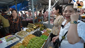 Cùng Ánh Kua đi chợ quê Miền Tây ở Đất mũi Cà Mau ăn Bún Nước Lèo Bì Phượng